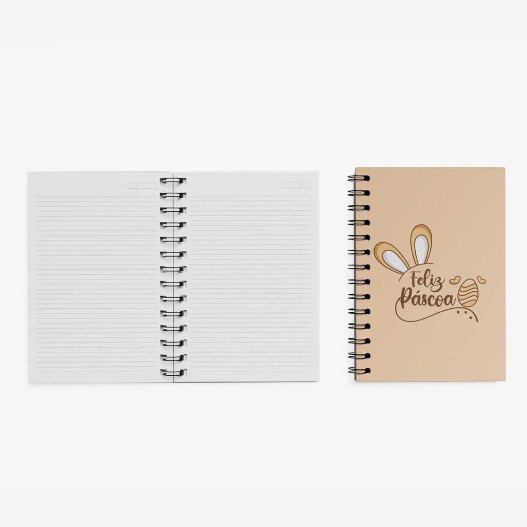 Caderno Grande 19x27 - Páscoa - Feliz Páscoa - Amarelo