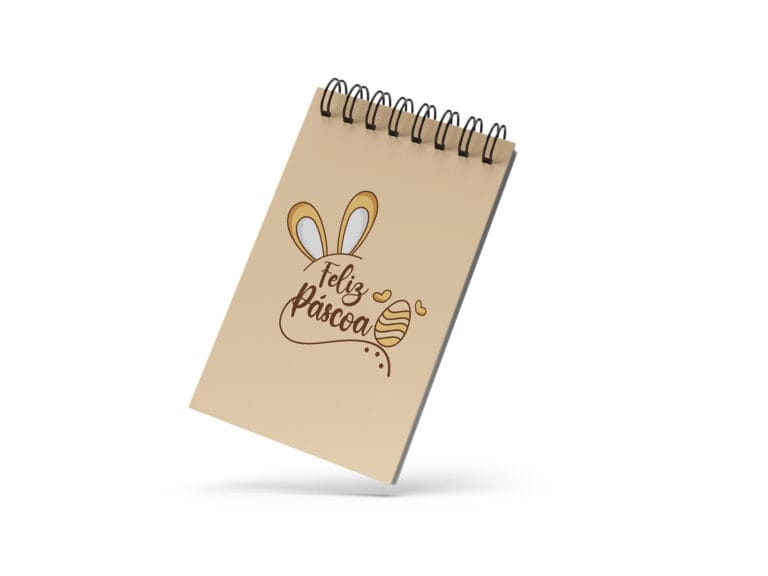 Bloco de Notas 10x15cm – Páscoa – Feliz Páscoa – Amarelo