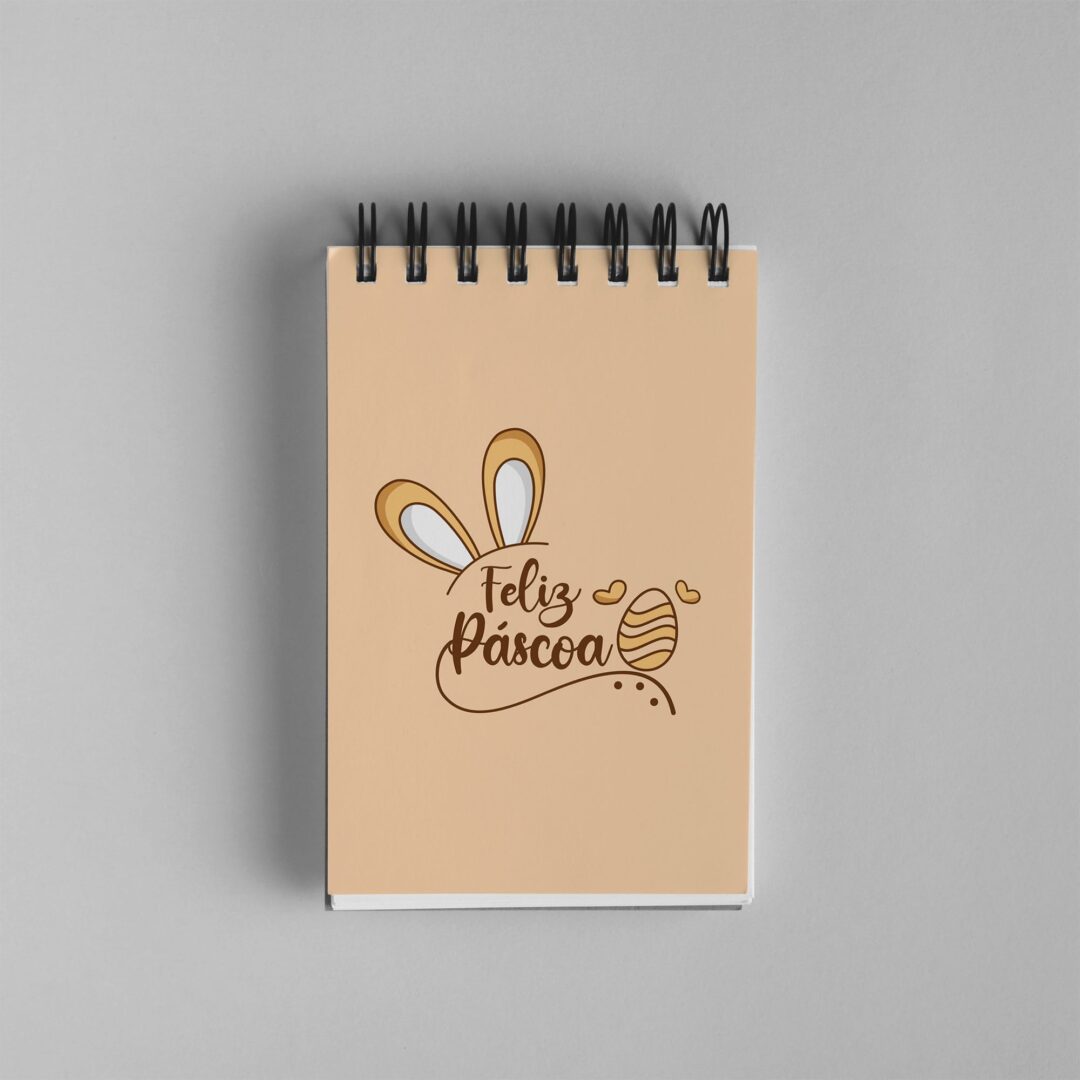 Bloco de Notas 10x15cm - Páscoa - Feliz Páscoa - Amarelo