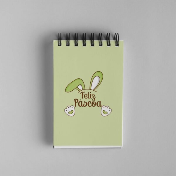 Bloco de Notas 10x15cm - Páscoa - Feliz Páscoa - Verde - Imagem 2