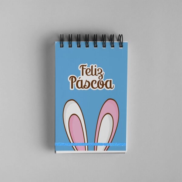 Bloco de Notas 10x15cm - Páscoa - Orelha do Coelho - Azul - Image 2