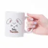 Caneca Cerâmica - Páscoa - Coelhinho Branco - Image 3