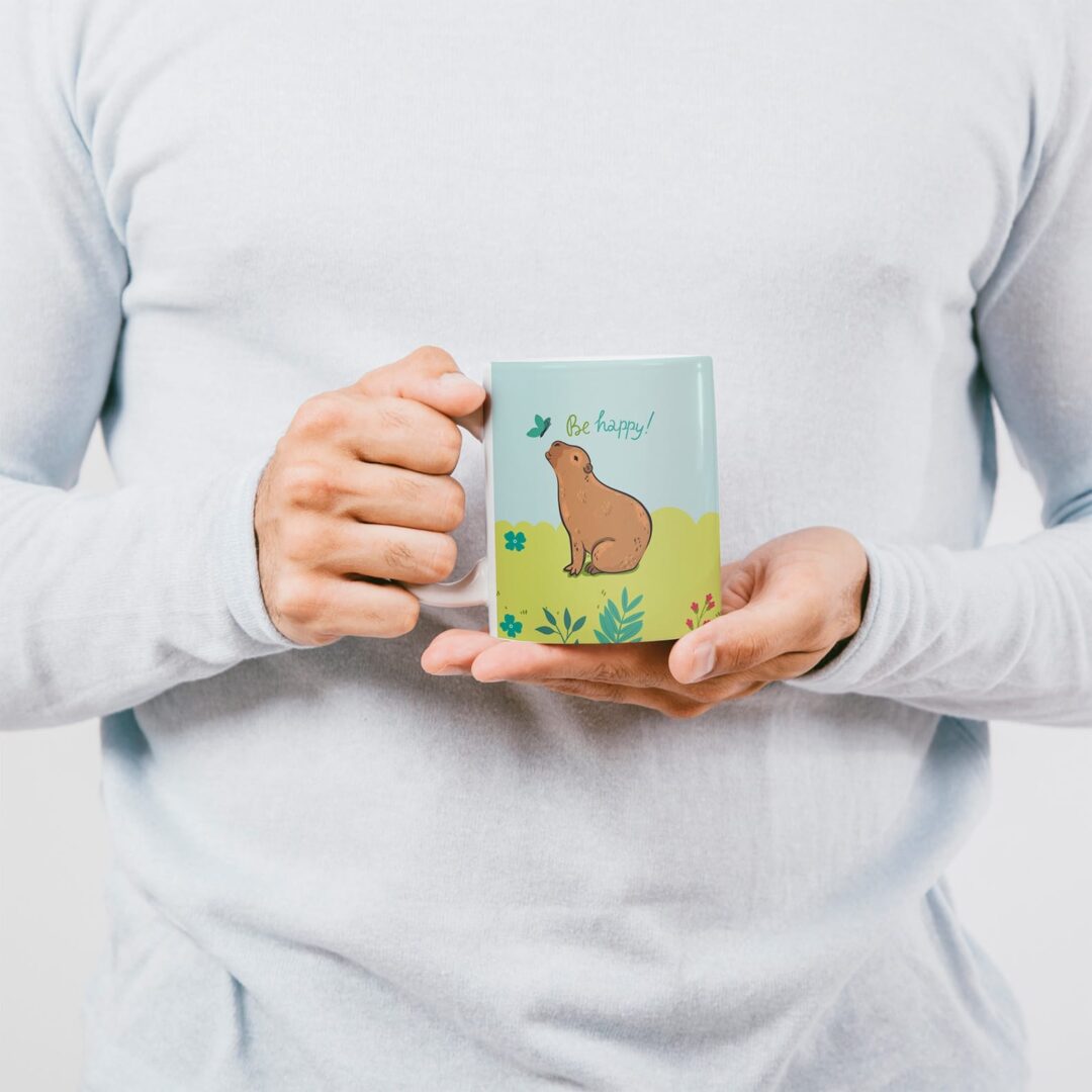 Caneca Cerâmica - Capivara - Be Happy