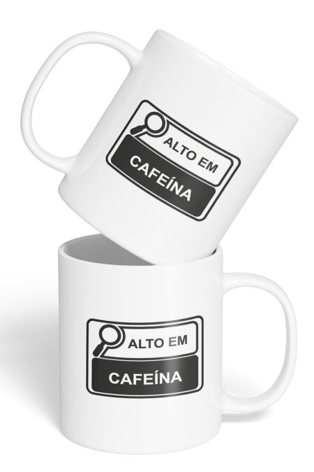 Caneca Cerâmica - Alto em Cafeína