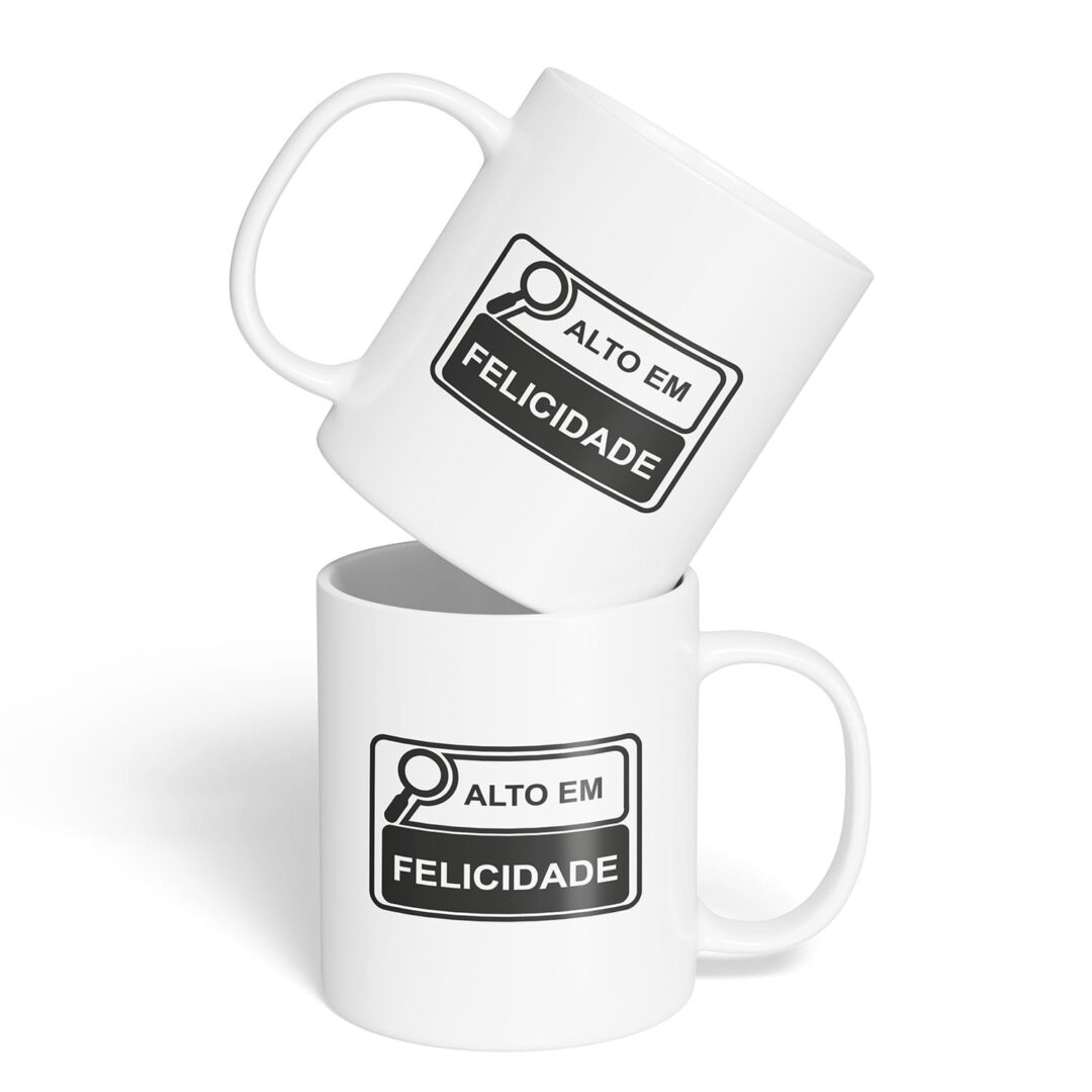 Caneca Cerâmica - Alto em Felicidade