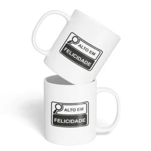 Caneca Cerâmica - Alto em Felicidade