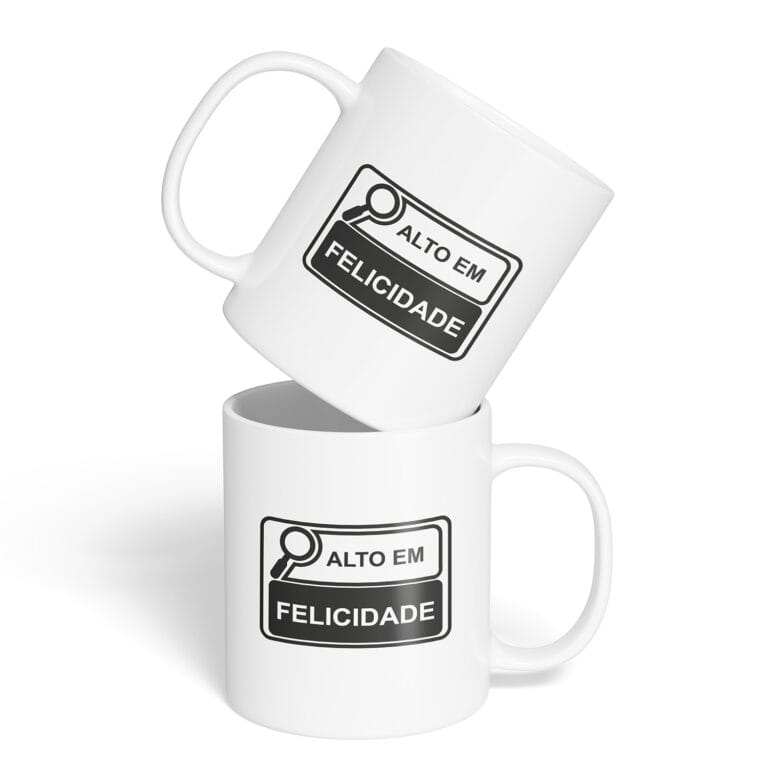 Caneca Cerâmica – Alto em Felicidade