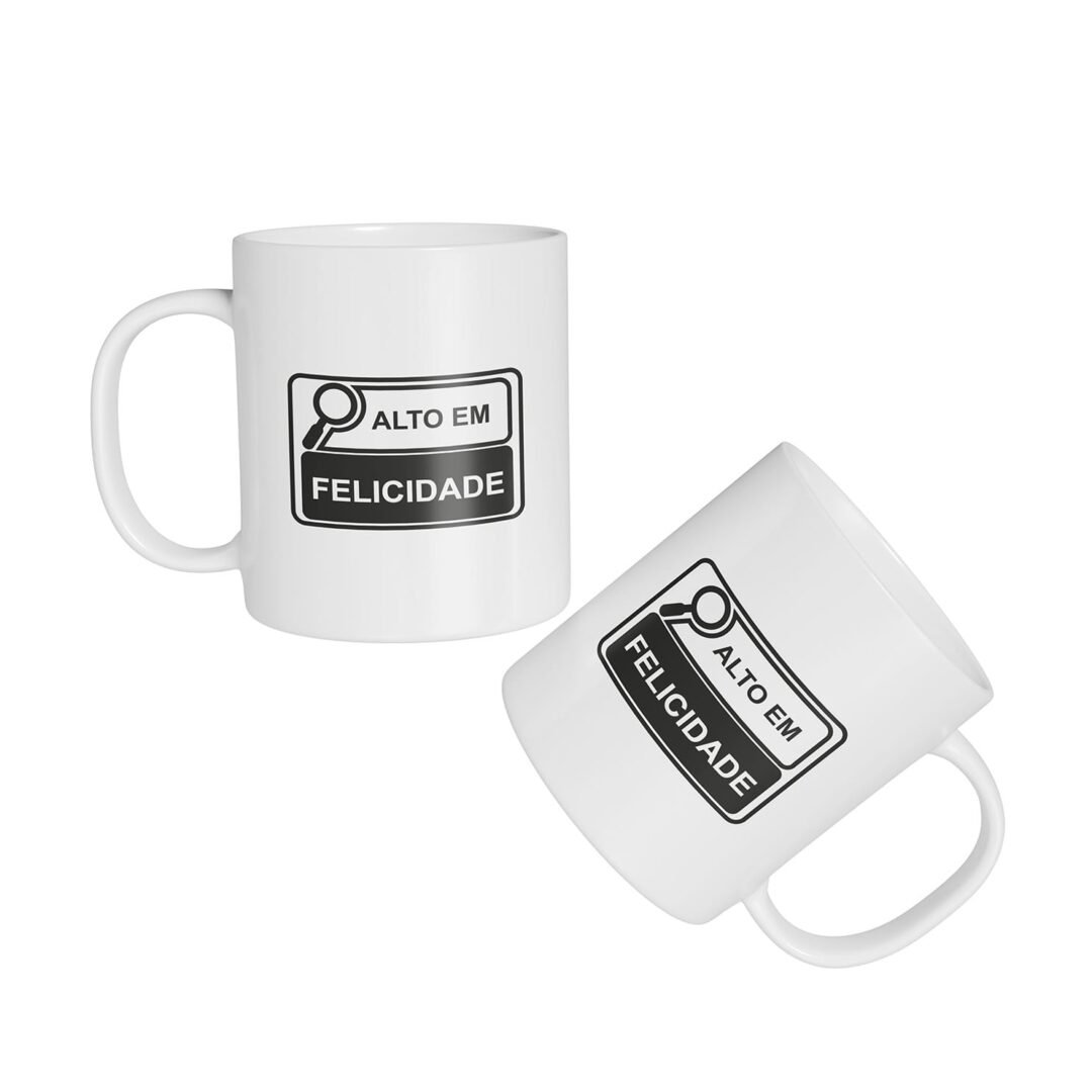 Caneca Cerâmica - Alto em Felicidade
