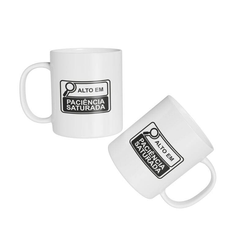 Caneca Cerâmica – Alto em Paciência Saturada