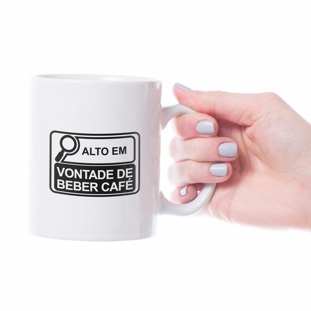 Caneca Cerâmica - Alto em Vontade de Beber Café