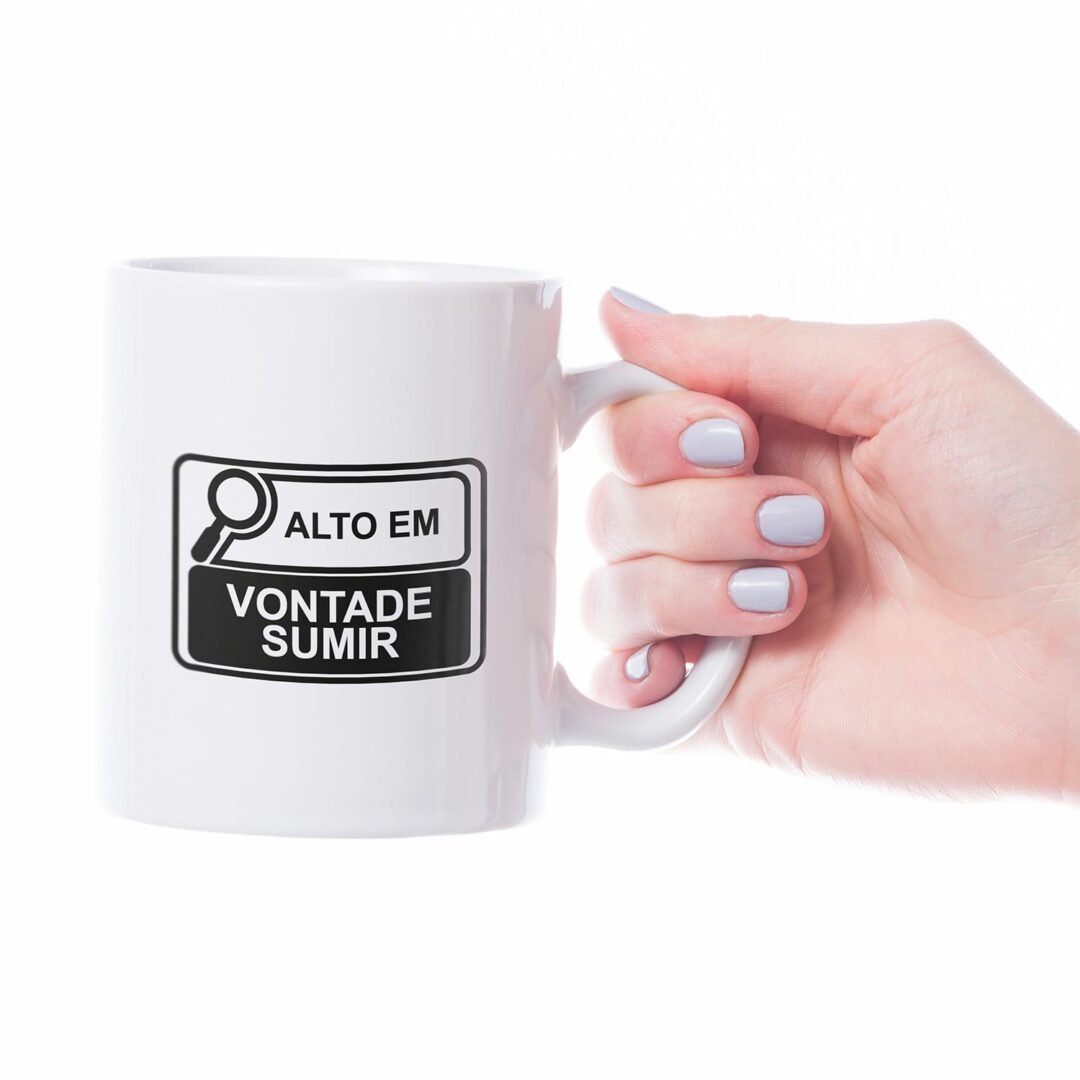 Caneca Cerâmica - Alto em Vontade de Sumir