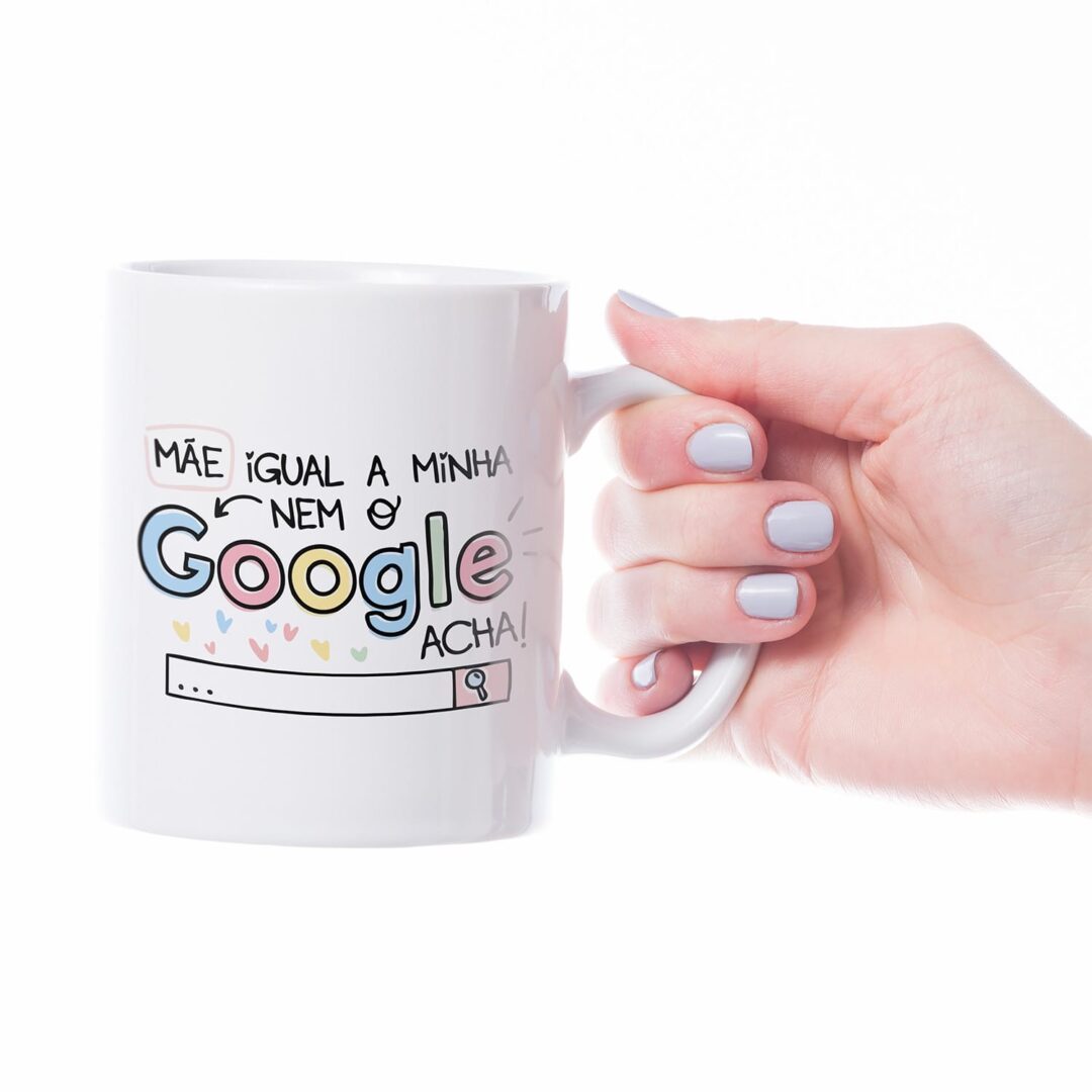 Caneca Cerâmica - Dia das Mães - Igual Não Acha
