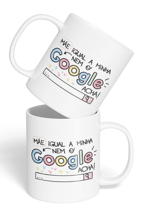 Caneca Cerâmica - Dia das Mães - Igual Não Acha