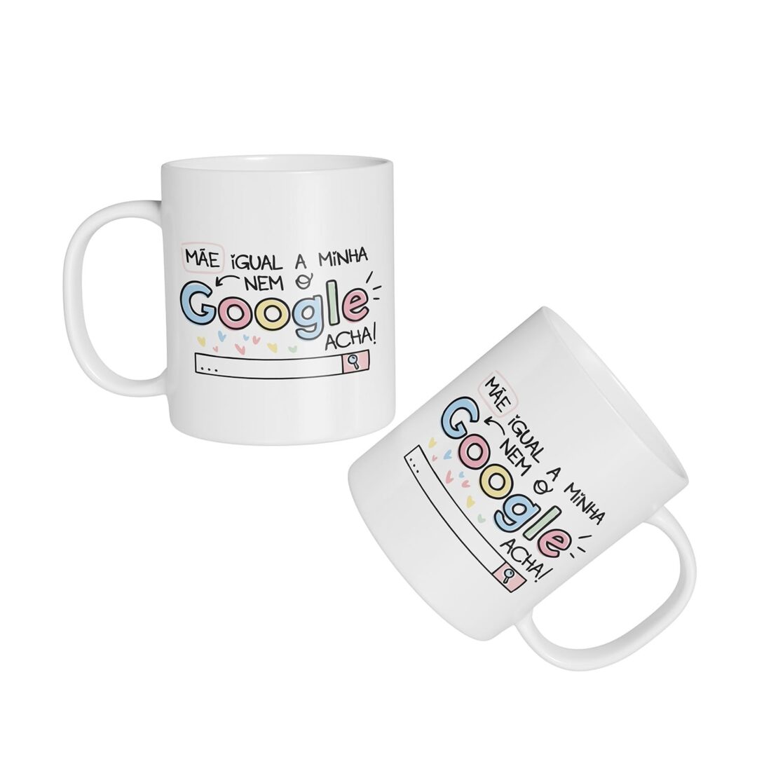 Caneca Cerâmica - Dia das Mães - Igual Não Acha