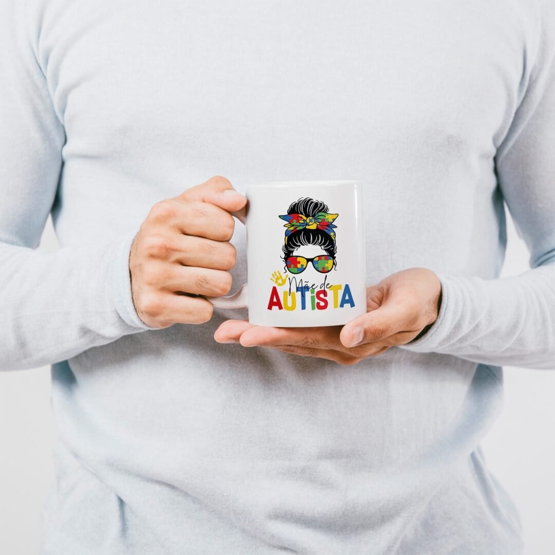 Caneca Cerâmica - Dia das Mães - Mãe de Autista