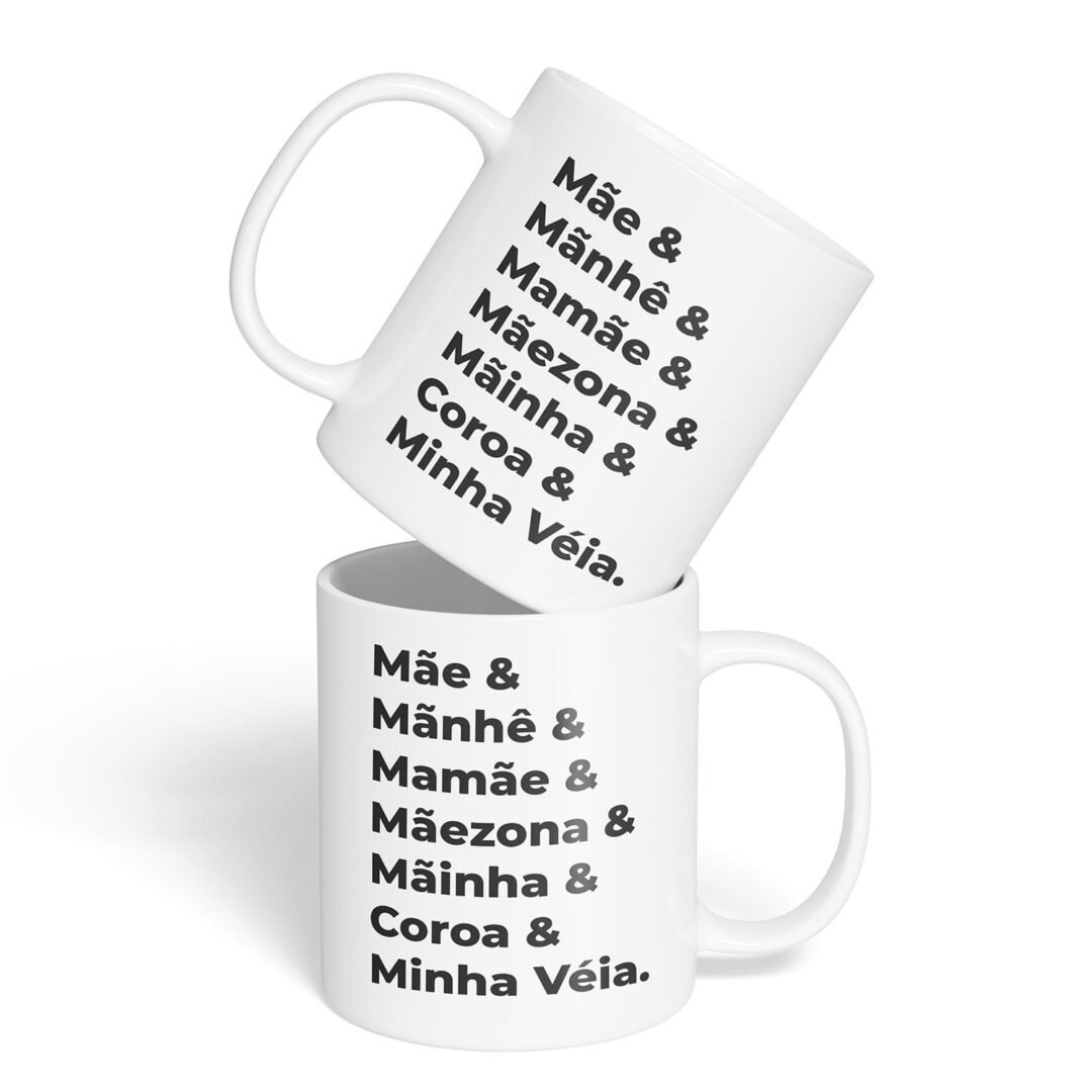 Caneca Cerâmica - Dia das Mães - Nomes para Mães