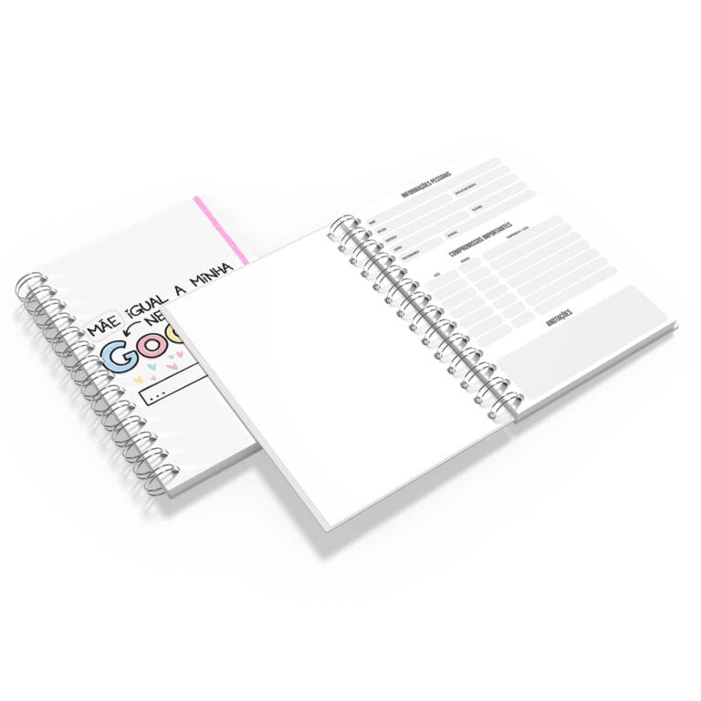 Caderno Grande 19x27cm – Dia das Mães – Igual Não Acha