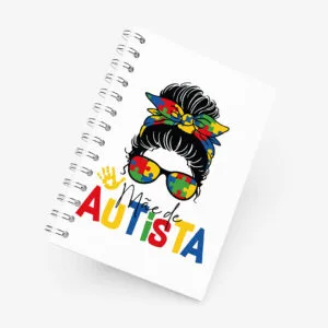 Caderno Grande 19x27cm - Dia das Mães - Mãe de Autista