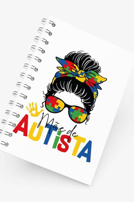 Caderno Grande 19x27cm - Dia das Mães - Mãe de Autista