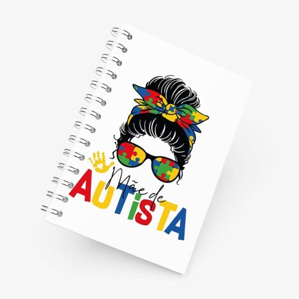 Caderno Grande 19x27cm - Dia das Mães - Mãe de Autista