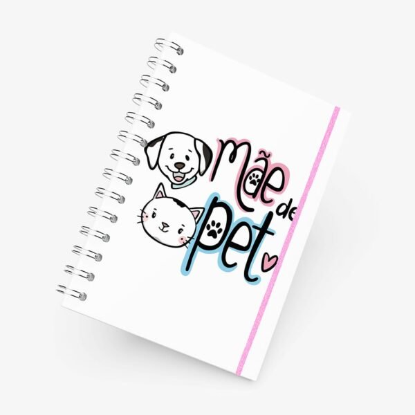Caderno Grande 19x27cm - Dia das Mães - Mãe de Pet