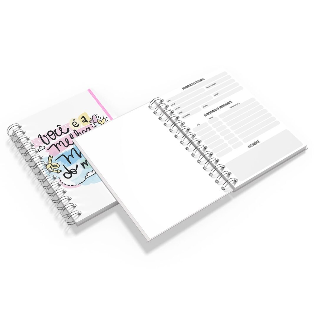 Caderno Grande 19x27cm - Dia das Mães - Melhor do Mundo