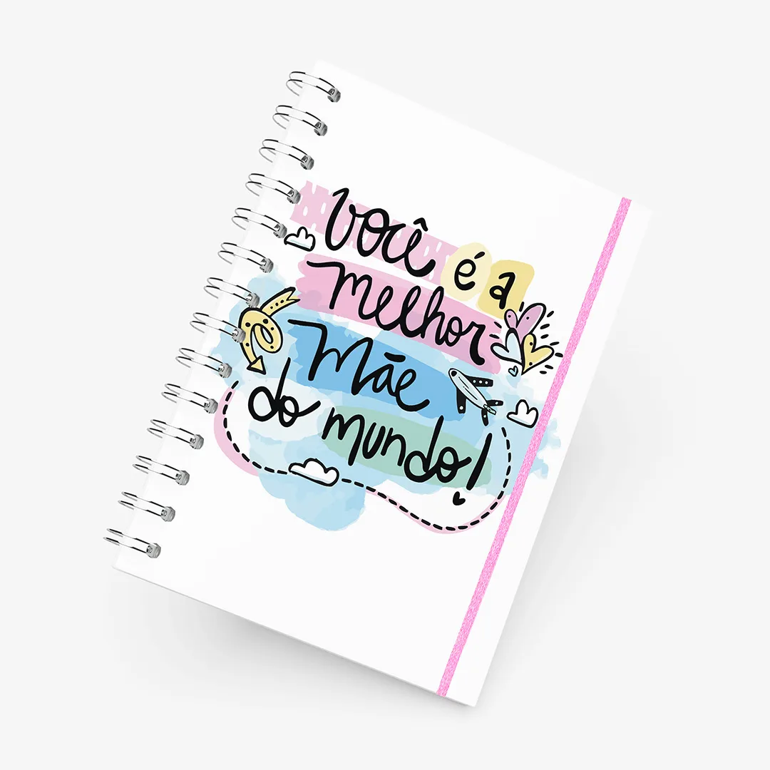 Caderno Grande 19x27cm - Dia das Mães - Melhor do Mundo