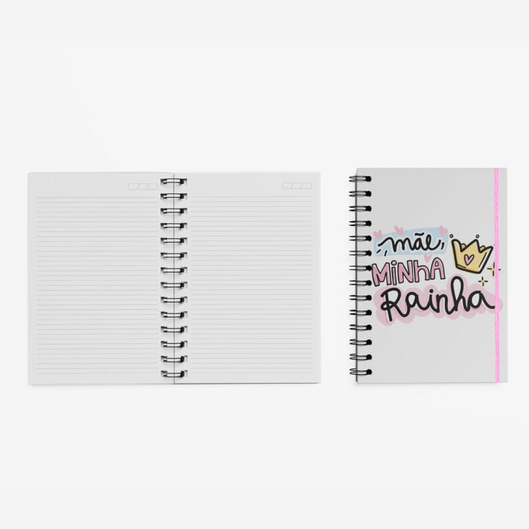 Caderno Grande 19x27cm – Dia das Mães – Minha Rainha