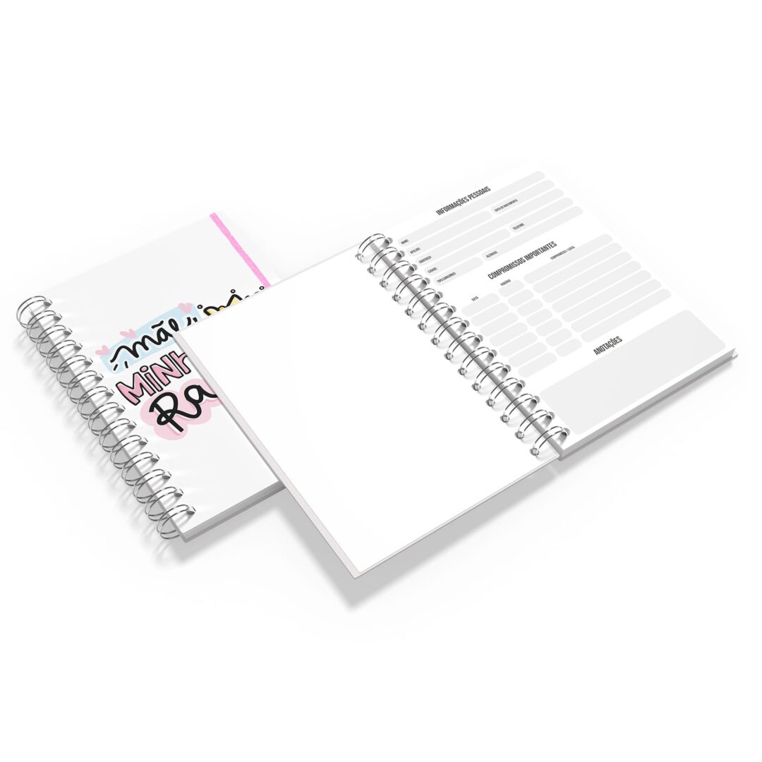 Caderno Grande 19x27cm - Dia das Mães - Minha Rainha