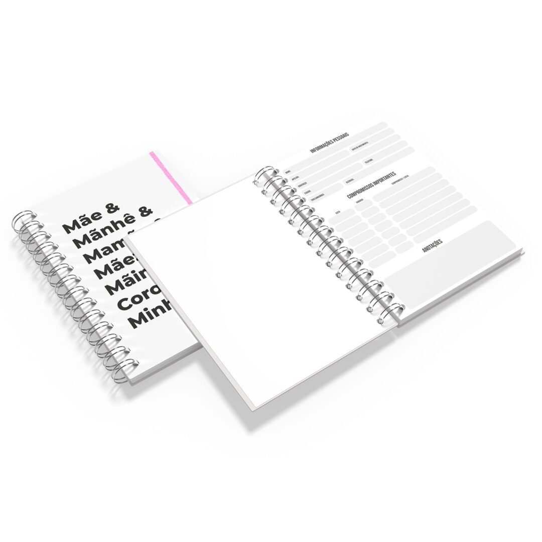 Caderno Grande 19x27cm - Dia das Mães - Nomes para Mães