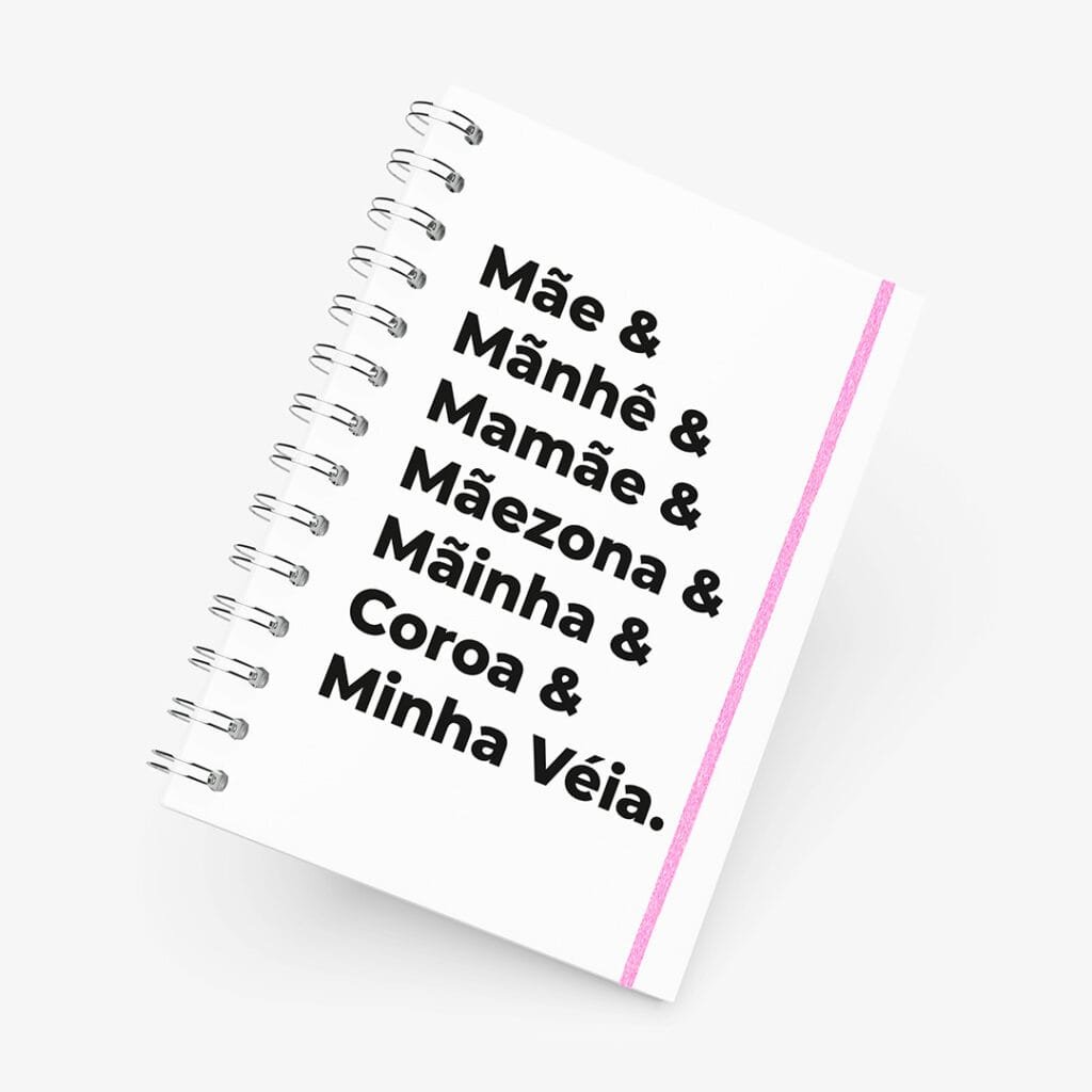 Caderno Grande 19x27cm - Dia das Mães - Nomes para Mães
