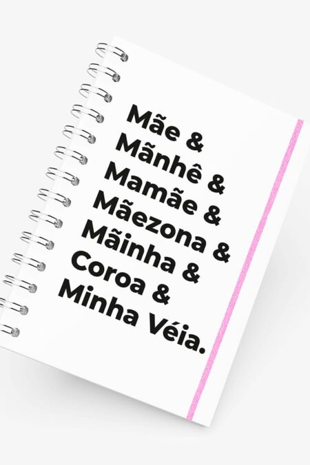 Caderno Grande 19x27cm - Dia das Mães - Nomes para Mães