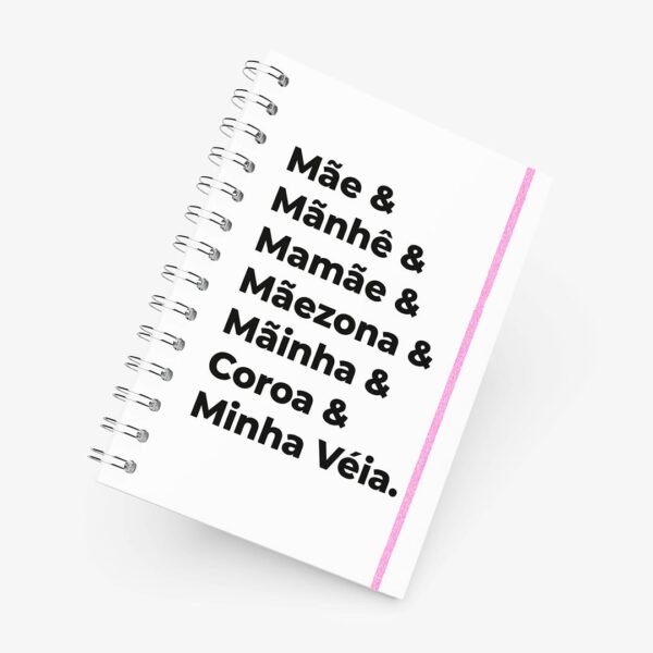 Caderno Grande 19x27cm - Dia das Mães - Nomes para Mães