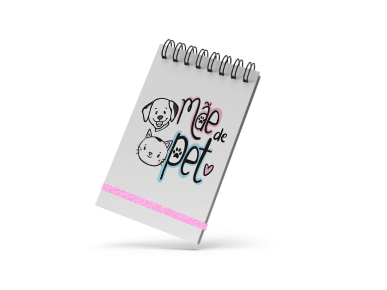 Bloco de Notas 10x15cm – Dia das Mães – Mãe de Pet