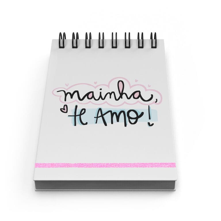 Bloco de Notas 10x15cm – Dia das Mães – Mainha, Te Amo