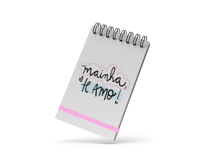 Bloco de Notas 10x15cm – Dia das Mães – Mainha, Te Amo