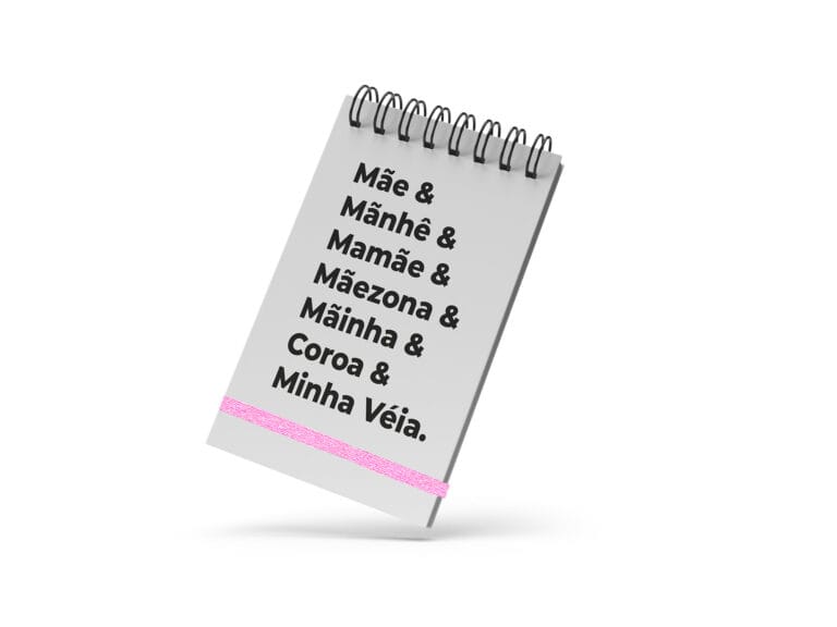 Bloco de Notas 10x15cm – Dia das Mães – Nomes para Mães