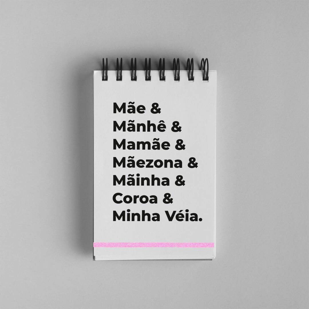 Bloco de Notas 10x15cm - Dia das Mães - Nomes para Mães