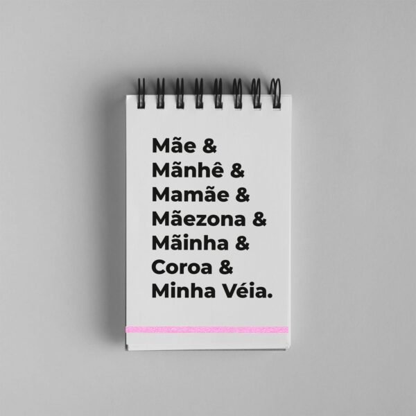 Bloco de Notas 10x15cm - Dia das Mães - Nomes para Mães - Imagem 3