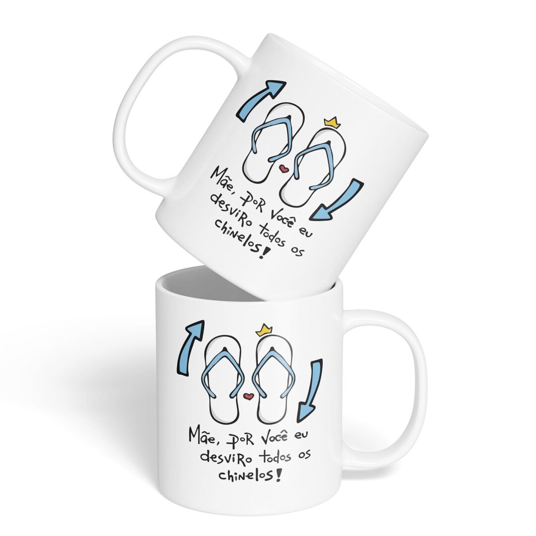 Kit Caderno, Bloco e Caneca - Dia das Mães - Desvirar Chinelos