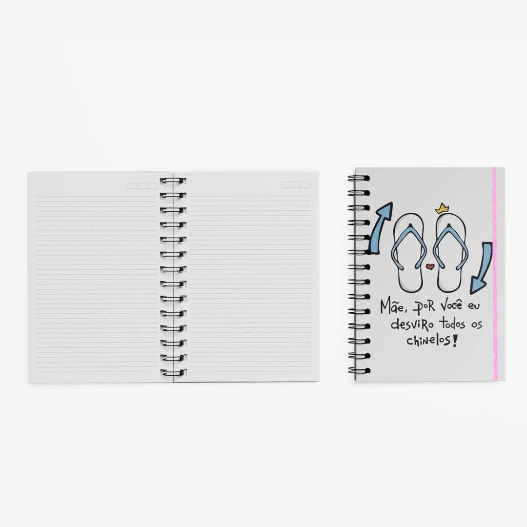 Kit Caderno, Bloco e Caneca - Dia das Mães - Desvirar Chinelos
