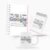 Kit Caderno, Bloco e Caneca - Dia das Mães - Igual Não Acha