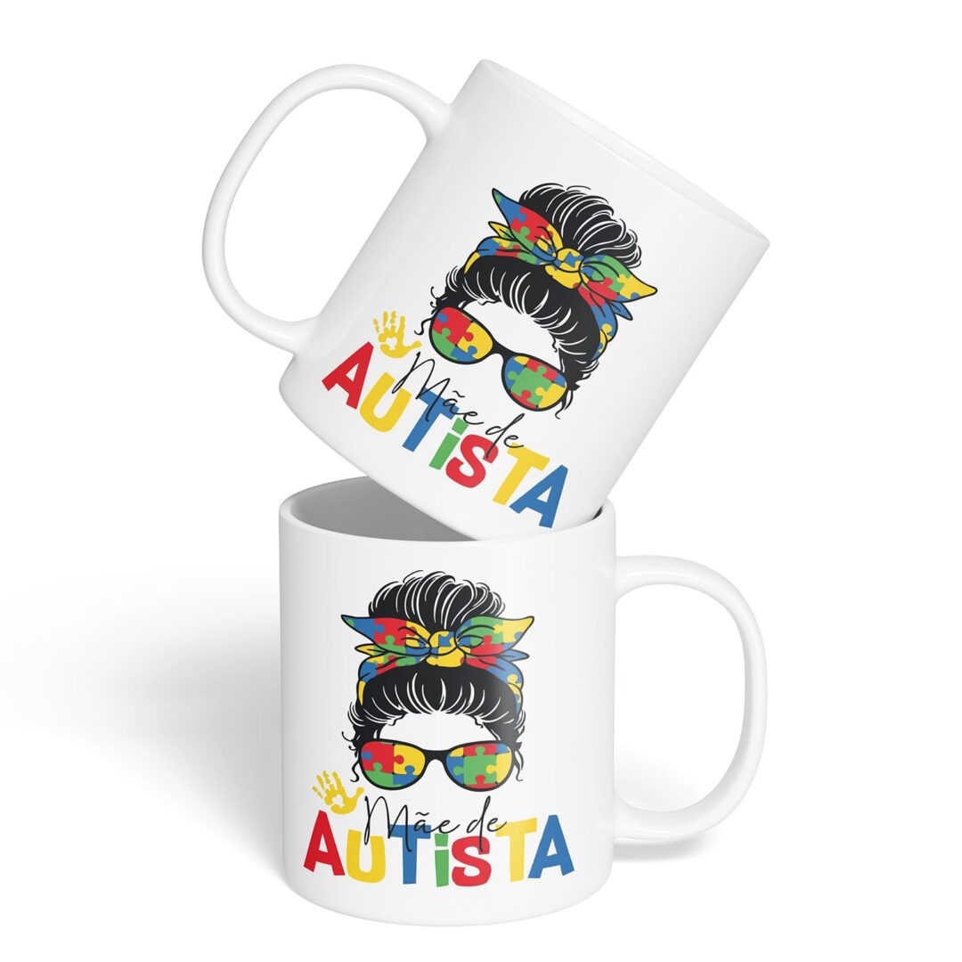 Kit Caderno, Bloco e Caneca - Dia das Mães - Mãe de Autista