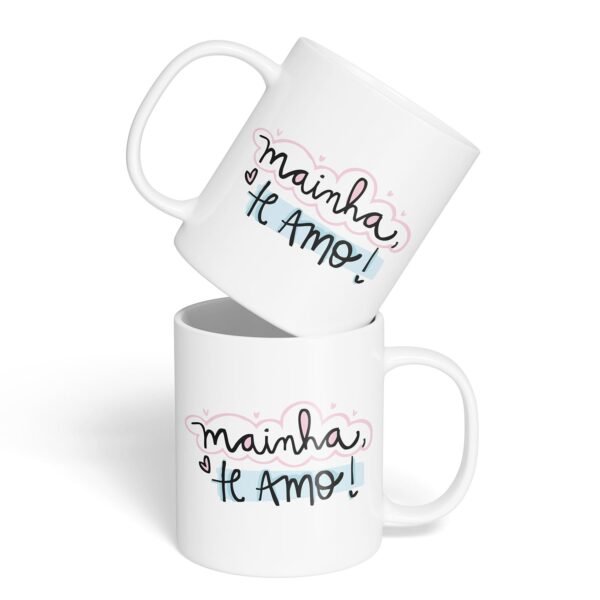 Kit Caderno, Bloco e Caneca - Dia das Mães - Mainha, Te Amo - Imagem 2