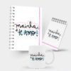 Kit Caderno, Bloco e Caneca - Dia das Mães - Mainha, Te Amo