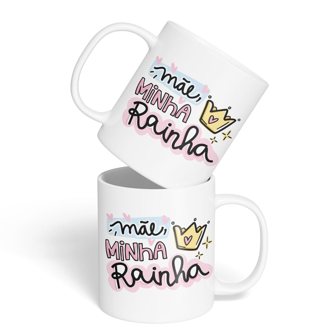 Kit Caderno, Bloco e Caneca - Dia das Mães - Minha Rainha