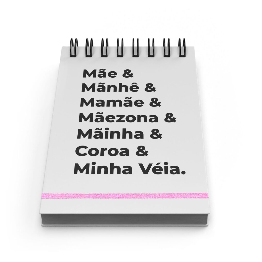 Kit Caderno, Bloco e Caneca - Dia das Mães - Nomes para Mães