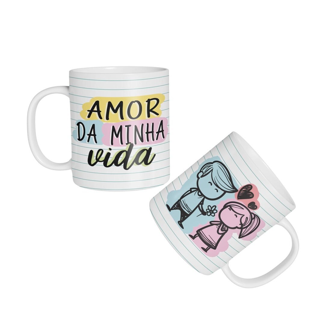 Caneca Cerâmica - Namorados - Amor da Minha Vida