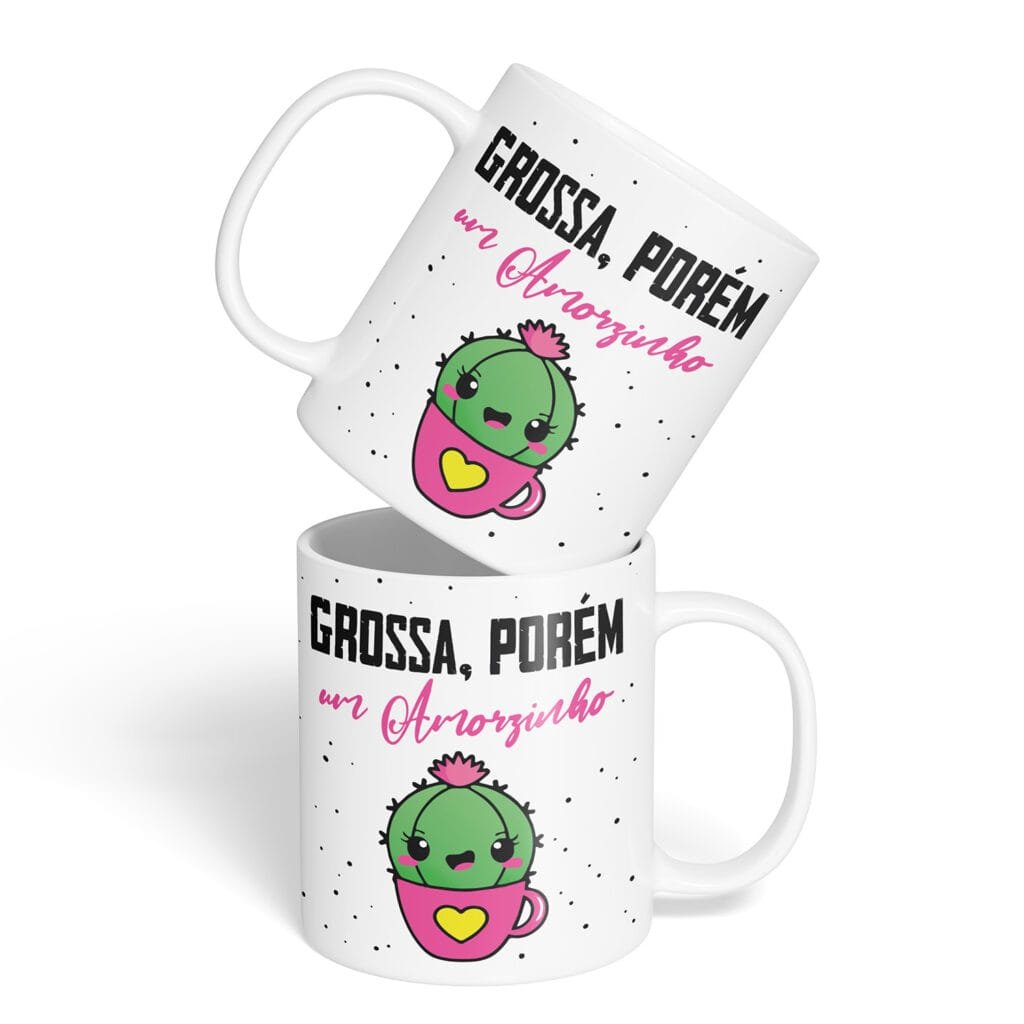 Caneca Cerâmica - Namorados - Grossa Porém Um Amorzinho