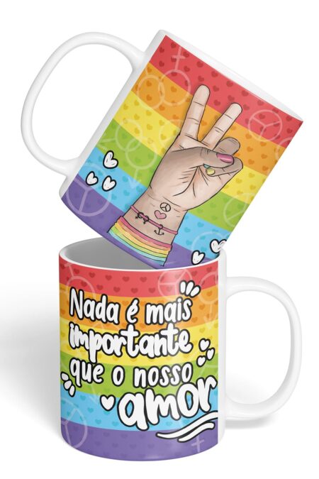 Caneca Cerâmica - Namorados - LGBTQ - Amor Importante
